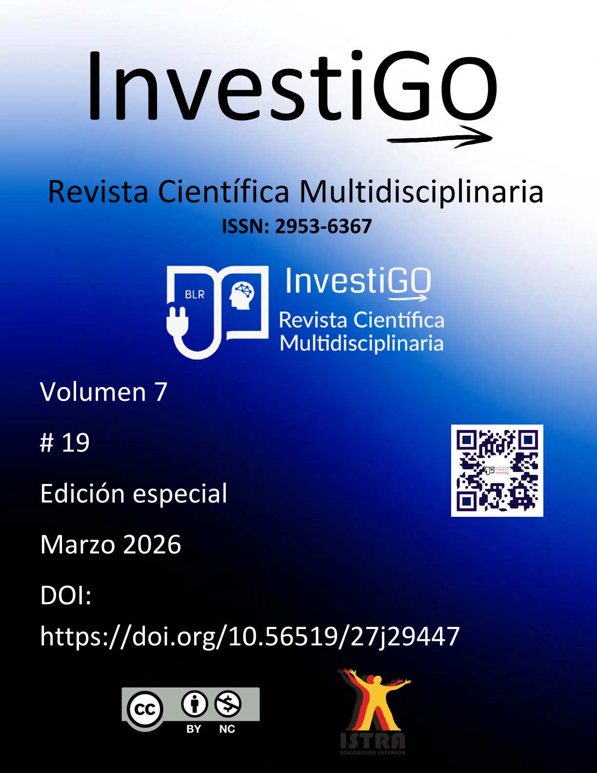 					Ver Vol. 7 Núm. 19 (2026): Revista Científica Multidisciplinaria InvestiGo Edición especial
				